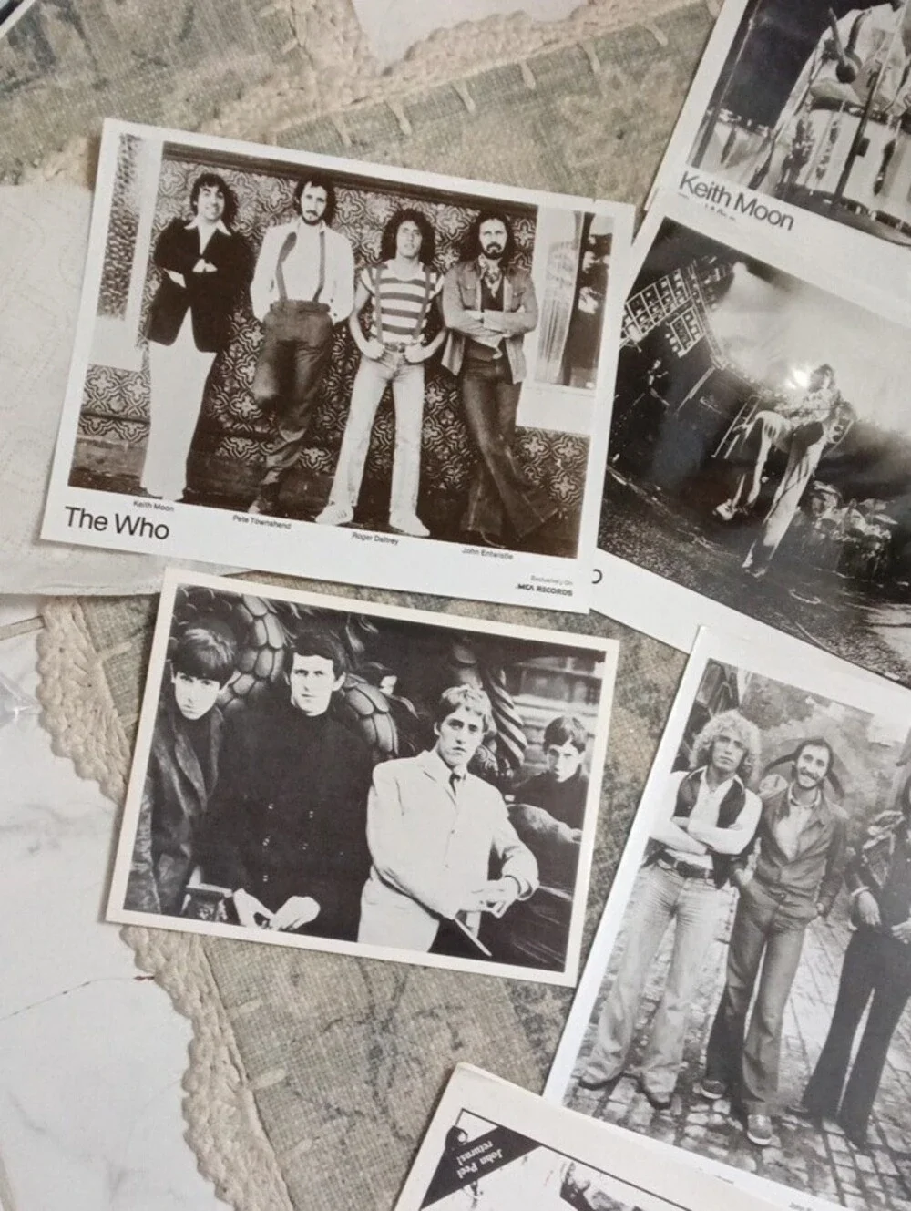 Eight Black And White Glossy Photos The Who Set Photos Wall Art